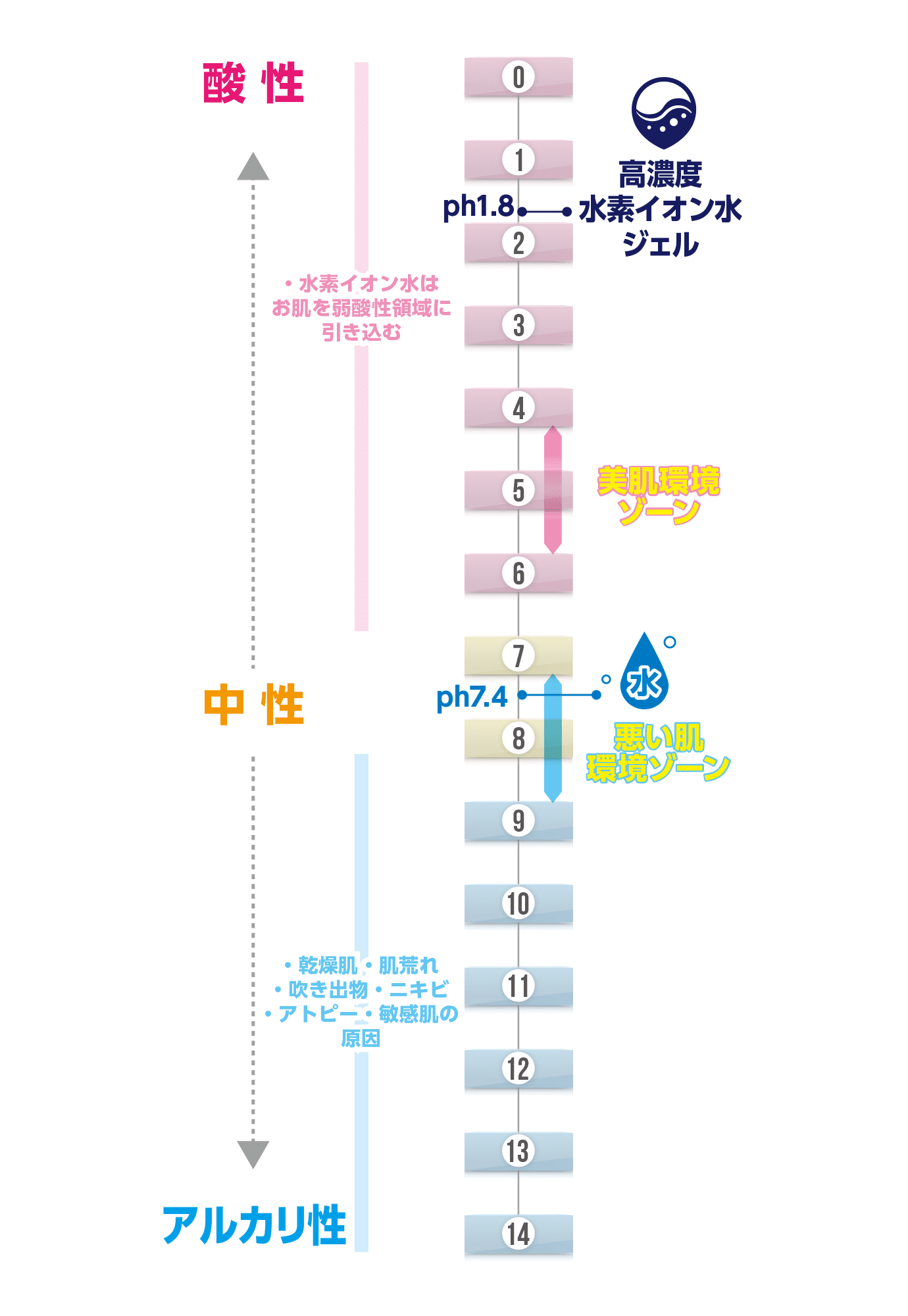 バランスを整えて弱酸性の肌に